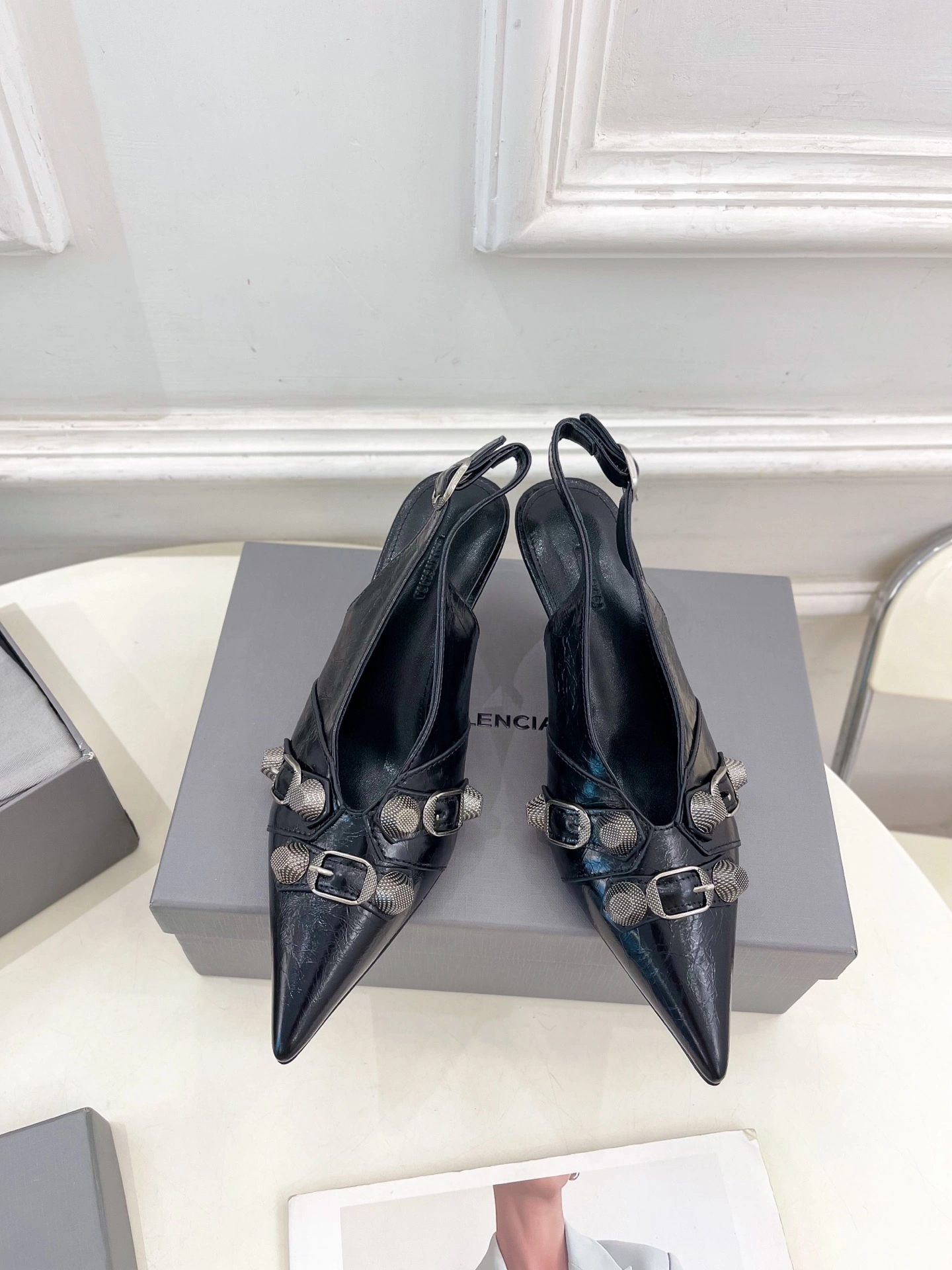 COCO-- 218593i161 714251WAD4E1081 Heel height：6.5CM Calfskin sheepskin waxed skin item:E-X032D4020